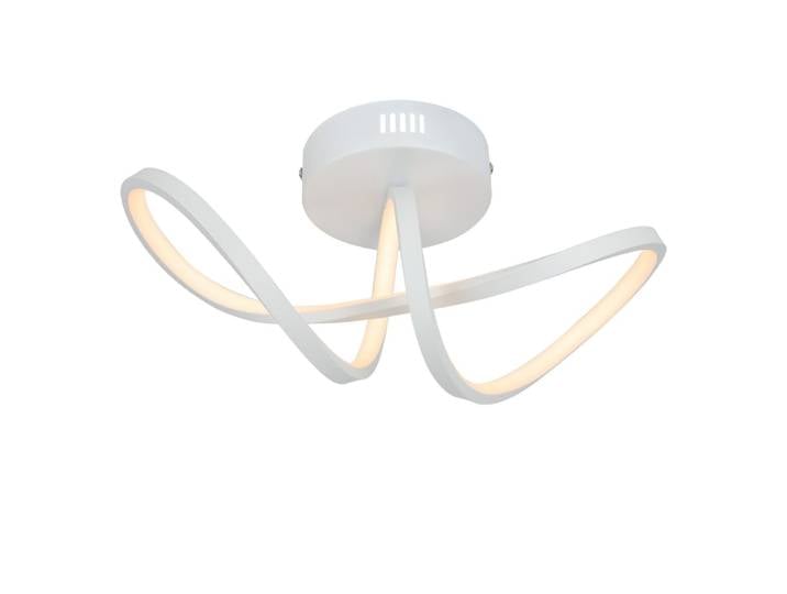 Plafonnier en aluminium blanc 34x14.5x17cm led 3000k 12w