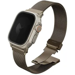 Uniq Strap Dante Pro for Apple Watch 49/46/45/44mm Stainless Steel gold (44 mm, 45 mm, 46 mm, 49 mm, Stainless Steel), Uhrenarmband, Gold