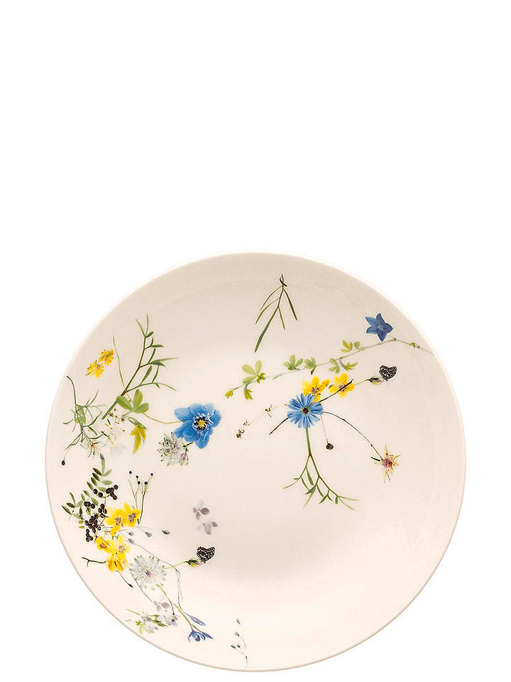 Rosenthal Suppenteller "Brillance" in Weiß/ Gelb/ Blau - Ø 21 cm - onesize