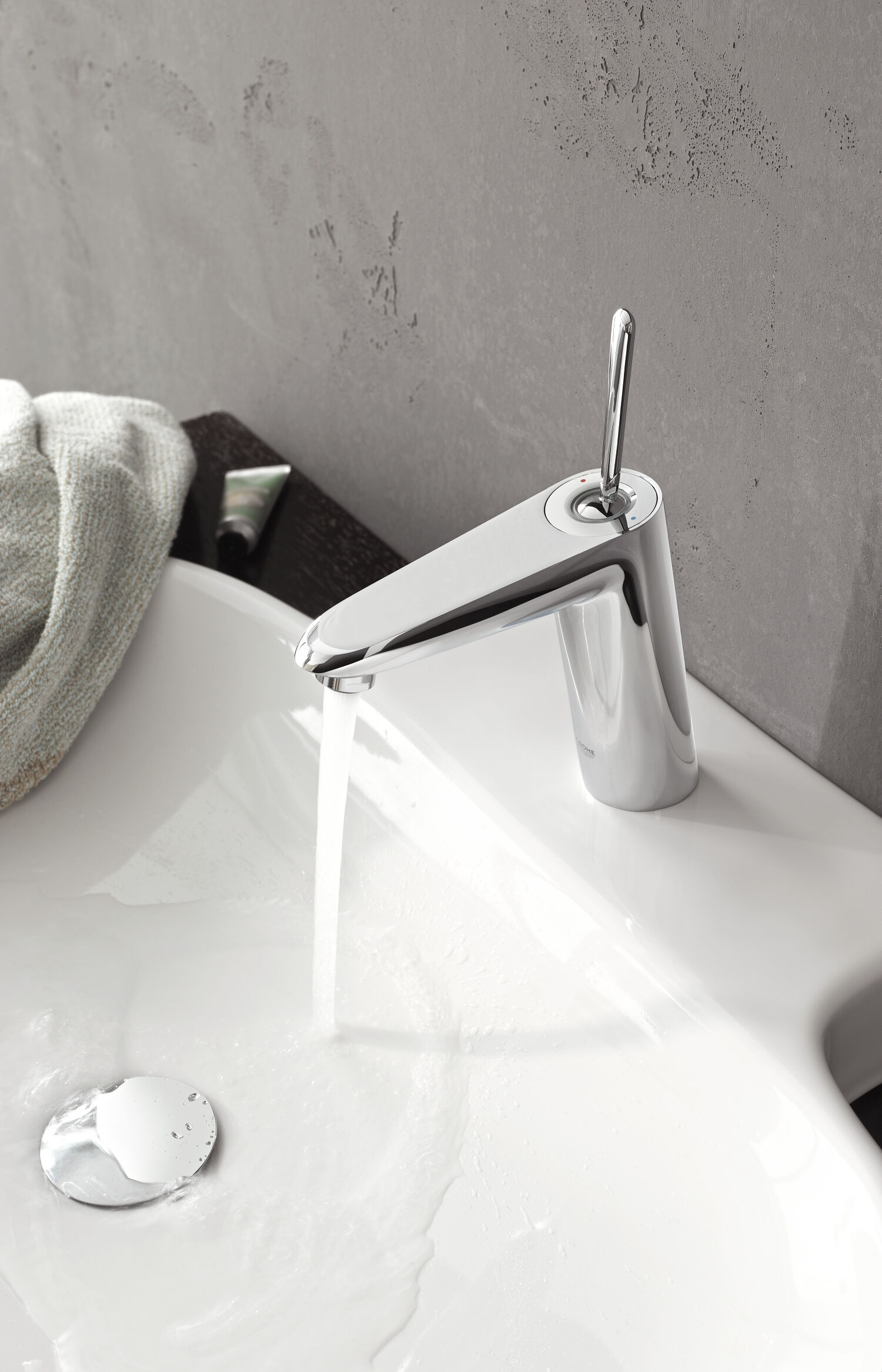 Eurodisc Joy Grohe Eurodisc Joy chromé, taille M, avec vidage, EcoJoy