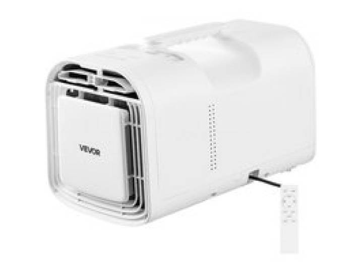 VEVOR Climatiseur Portable pour Camping 3000 BTU 530 W, Climatiseur Mobile pour Tente, Camping-Car, avec Télécommande Panneau Tactile, Refroidissement Seul, Minuterie 24 h, Débit d'Air 200 m³/h, Blanc
