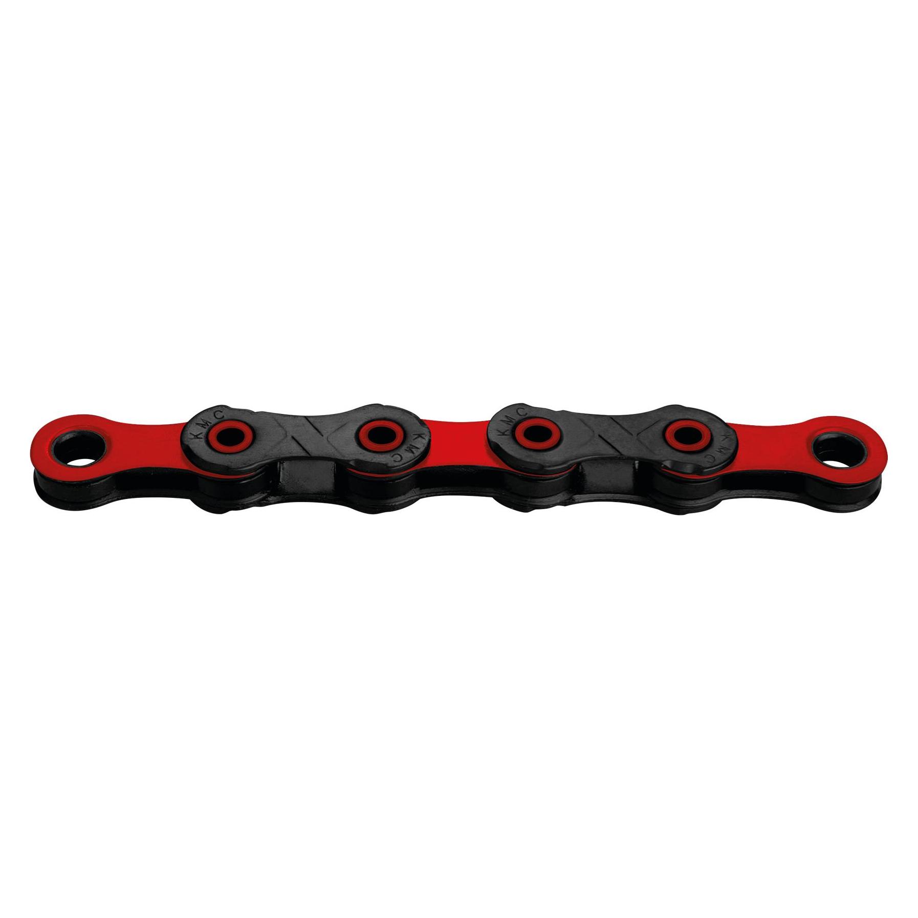 KMC DLC 12 Waxed - Black / Red (12-fach) (K205RW)