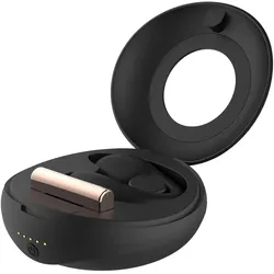 Rosy Gold, Vibrator, – C-Shape Paarvibrator mit Luxus Ladeetui – Schwarz
