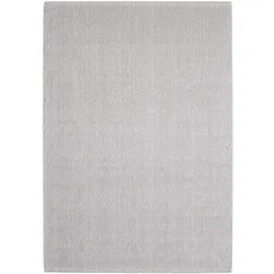 Carpetsale24 Teppich Läufer 60x100 cm Silber, Einfarbig Schlingenflor für Flur oder Eingangsbereich, Weich & Modern, Teppich für kleine Räume