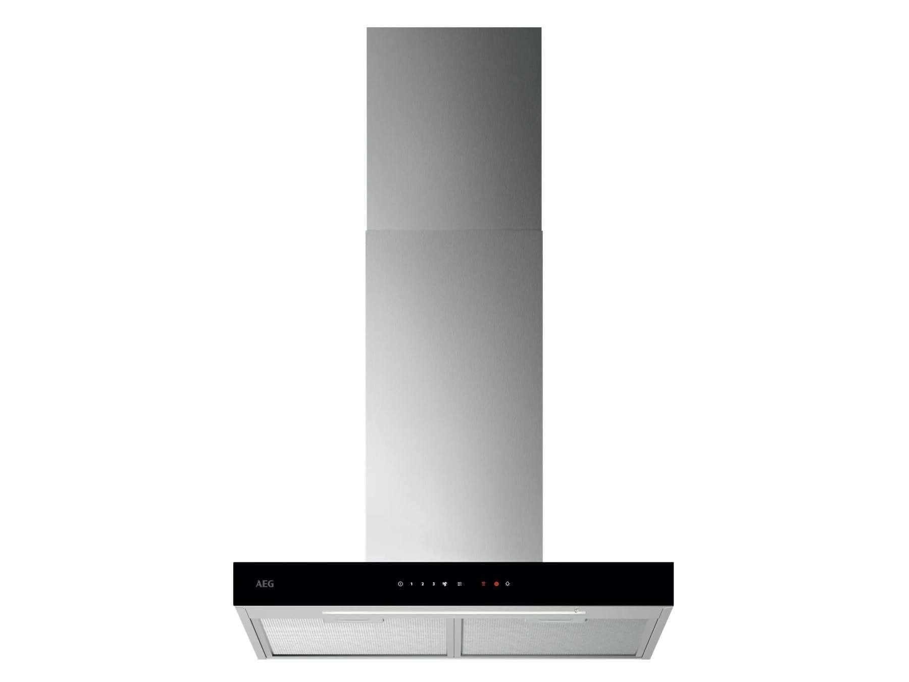 AEG GB67D61HL Abluft/Umluft Dunstabzugshaube/Esse Wand 60 cm (Schwarz, Edelstahl) 942 022 787