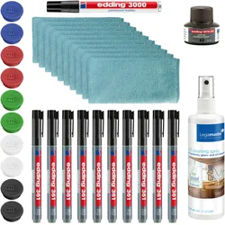 Legamaster, Marker, Lerntafel lackiert + emailliert Nachfüllset 33-teilig (33x)