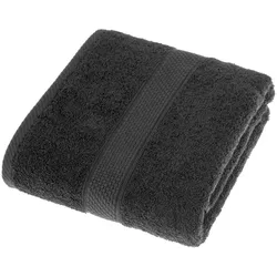 DUSCHTUCH Essential schwarz 70/130 cm