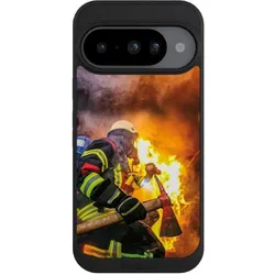Nivocase Handyhülle für Google Pixel 10 Hülle NIVOpure Case Schwarz Feuer Feuerwehr Lebensretter (Google Pixel 10), Smartphone Hülle, Schwarz