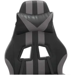 vidaXL Olfones (Ohne Fussablage), Gaming Stuhl, Grau
