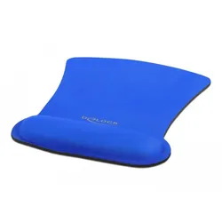 DeLOCK Ergonomisches Mauspad mit Handballenauflage blau 255 x 207 mm