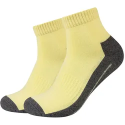 2er Pack camano Pro Tex Quarter Funktionssocken 2066 - lemon grass 39-42
