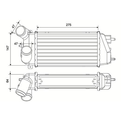 VALEO Ladeluftkühler 881592 für Citroën
