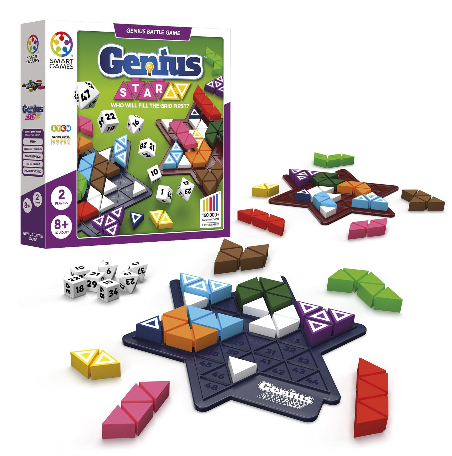 SmartGames Genius Star Tafelspel Logisch spel voor kinderen vanaf 8 jaar