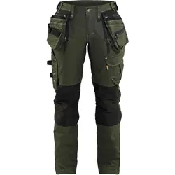 Damen Arbeitshose "7990" - C34 - waldgrün/schwarz