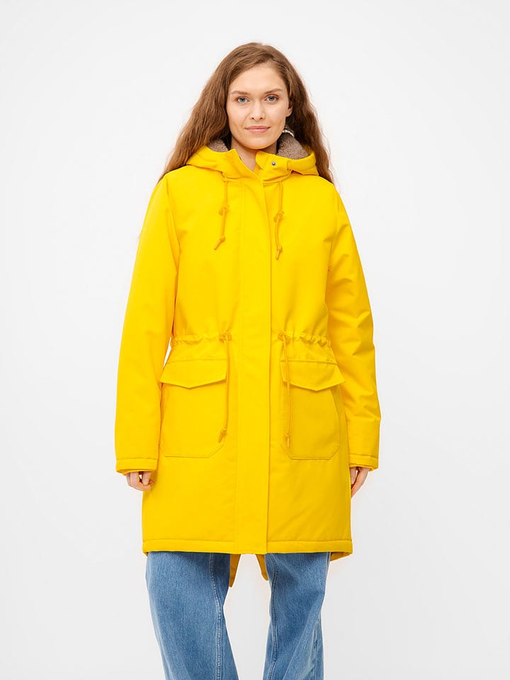 Derbe Parka in Gelb - 38