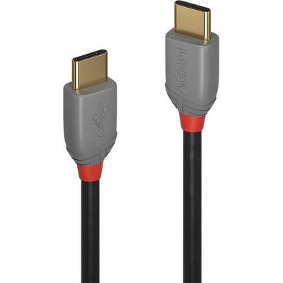 LINDY USB-Kabel USB 2.0 USB-C® Stecker, USB-C® Stecker 0.50 m Schwarz 36870