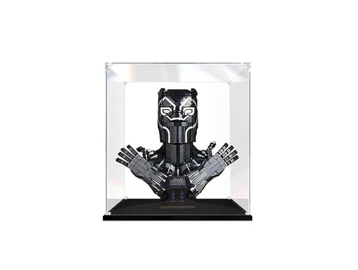 Acryl-Vitrine für Lego Marvel Black Panther 76215, Schaukasten, schützen und dekorieren, Modell mit staubdichter Aufbewahrung, Geschenk-Sammlerstücke (3 mm, transparent)