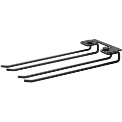 String System Hängesystem für Weingläser Schwarz 30 cm 2er Set