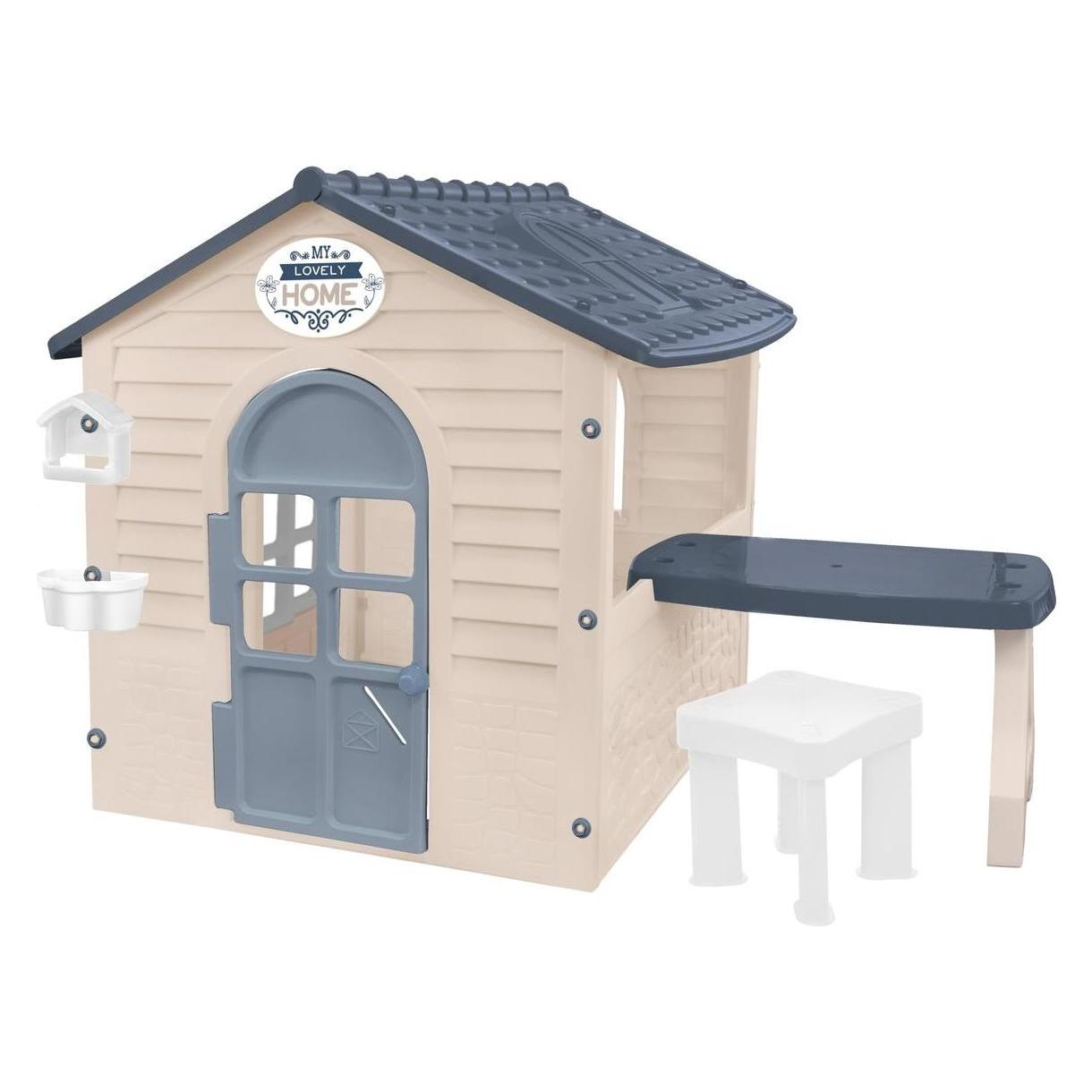 Mochtoys Gartenhaus für Kinder mit Picknicktisch und Stuhl (13010)