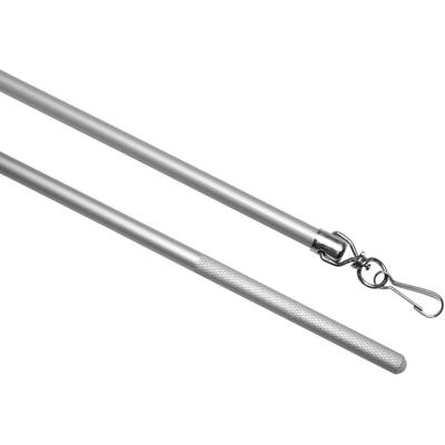 Schleuderstab GARDINIA Gr. 1, grau (aluminiumfarben), L:100cm, Schleuderstäbe, Serie Flächenvorhang-Technik Atlanta 3-läufig