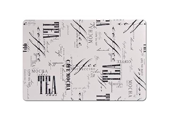 Zeller 26900 Platzset Coffee und Tea, 43,5 x 28,5 cm, weiß