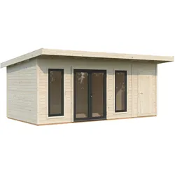 Palmako Gartenhaus Aurelia 16,7 m2 - 44 mm naturbelassen