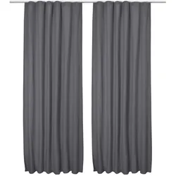 VORHANG Amelie TK mit Kräuselband 140x245cm Anthrazit (2tlg)