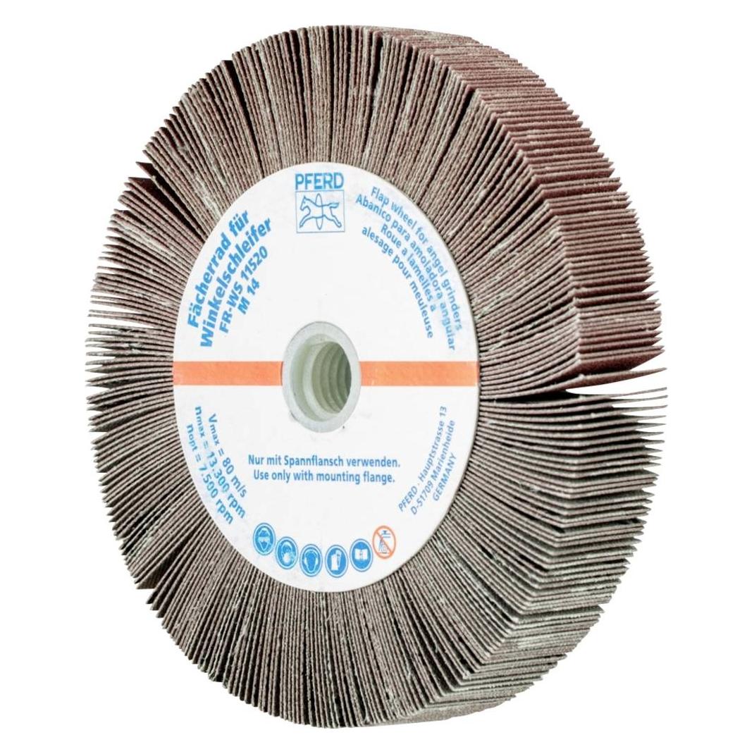 Pferd 44781524, Fächerschleifer, Universal, Aluminiumoxid, 13300 RPM, Rund, 11,5 cm (44781524)