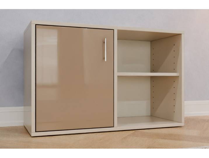 Büro Sideboard nach Maß - RAL 1019 Graubeige - 59x92x40cm - Individuell konfigurieren