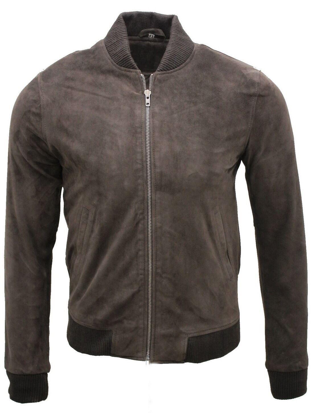 Varsity-Bomberjacke aus weichem Wildleder