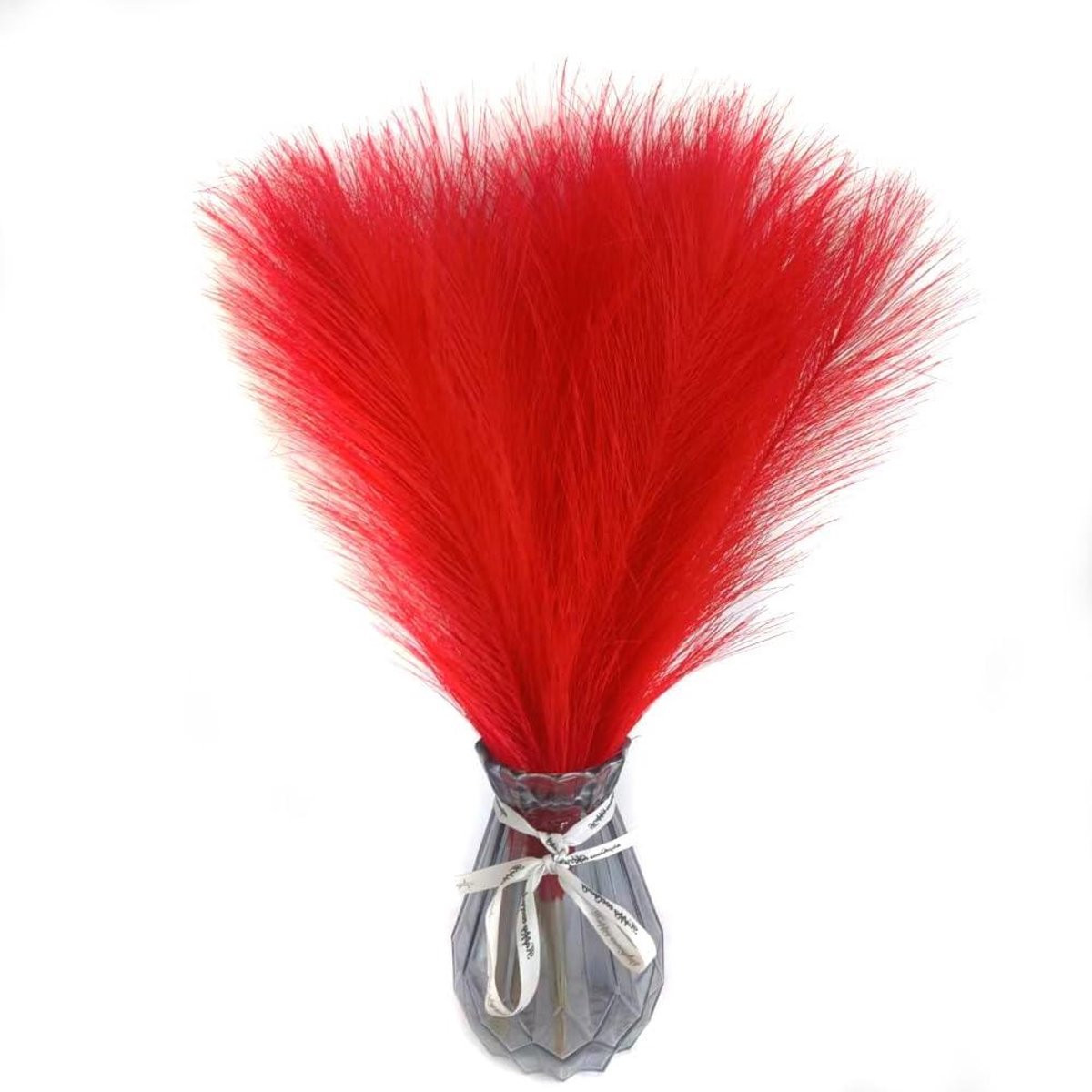 50 stuks Kunst Pampasgras Decoratietakken Rood