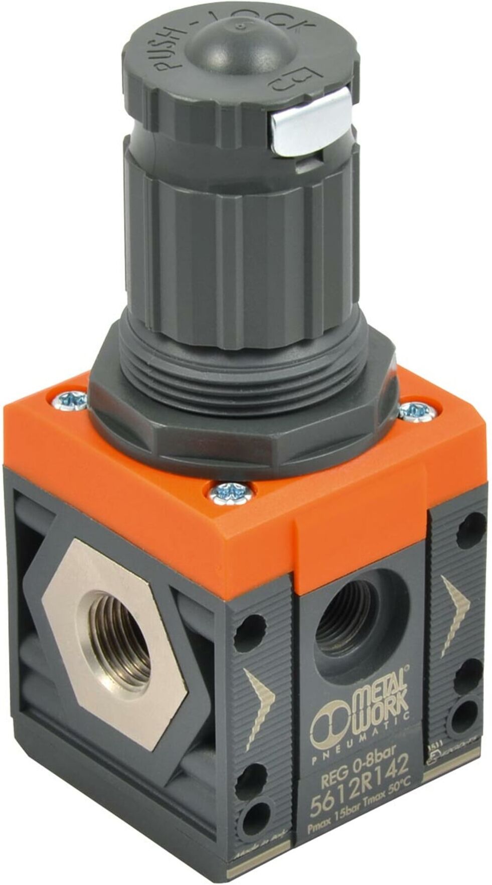 Riegler Druckregler »SYNTESI«, BG1, ohne Buchsen, 0…2 bar, o. Mano. (5610R100)