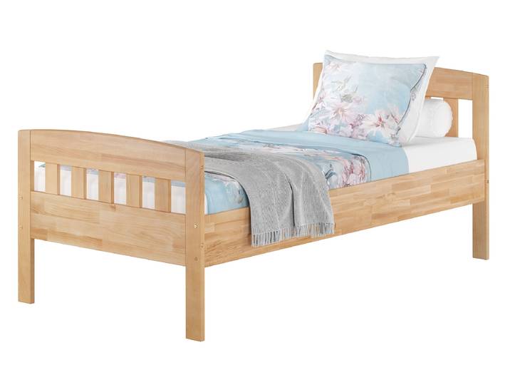 Seniorenbett Einzelbett Gästebett Buche massiv 100 x 200 cm Zeitlos