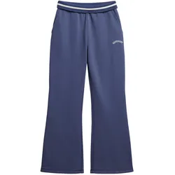 Superdry, Damen, Sporthose, Essential Logo Lr Flare (XXS), Blau
