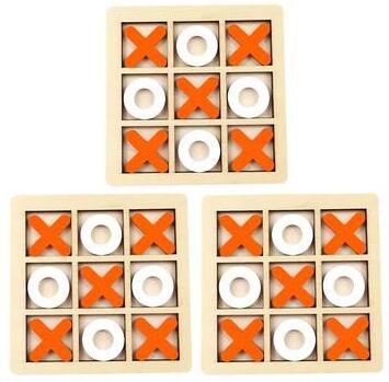 Inspire Curations Mini Montessori Wooden Chess Game For Kids (Portable Brain Training Board) orange 3pcs