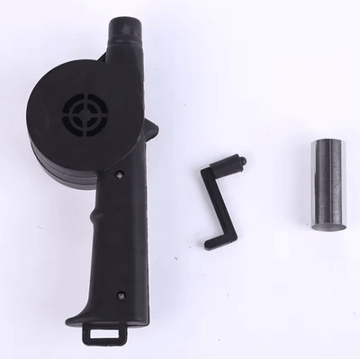 Uplift Curations Handheld BBQ Fan Air Blower For Outdoor Grill And Picnic black
