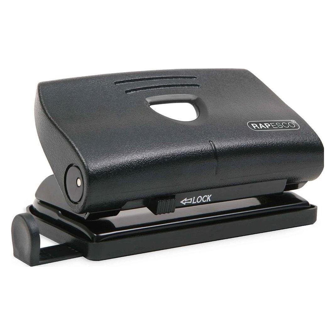 Rapesco 810-P 2-fach Locher 12 Blatt Kapazität, Schwarz (PF87S0B1)