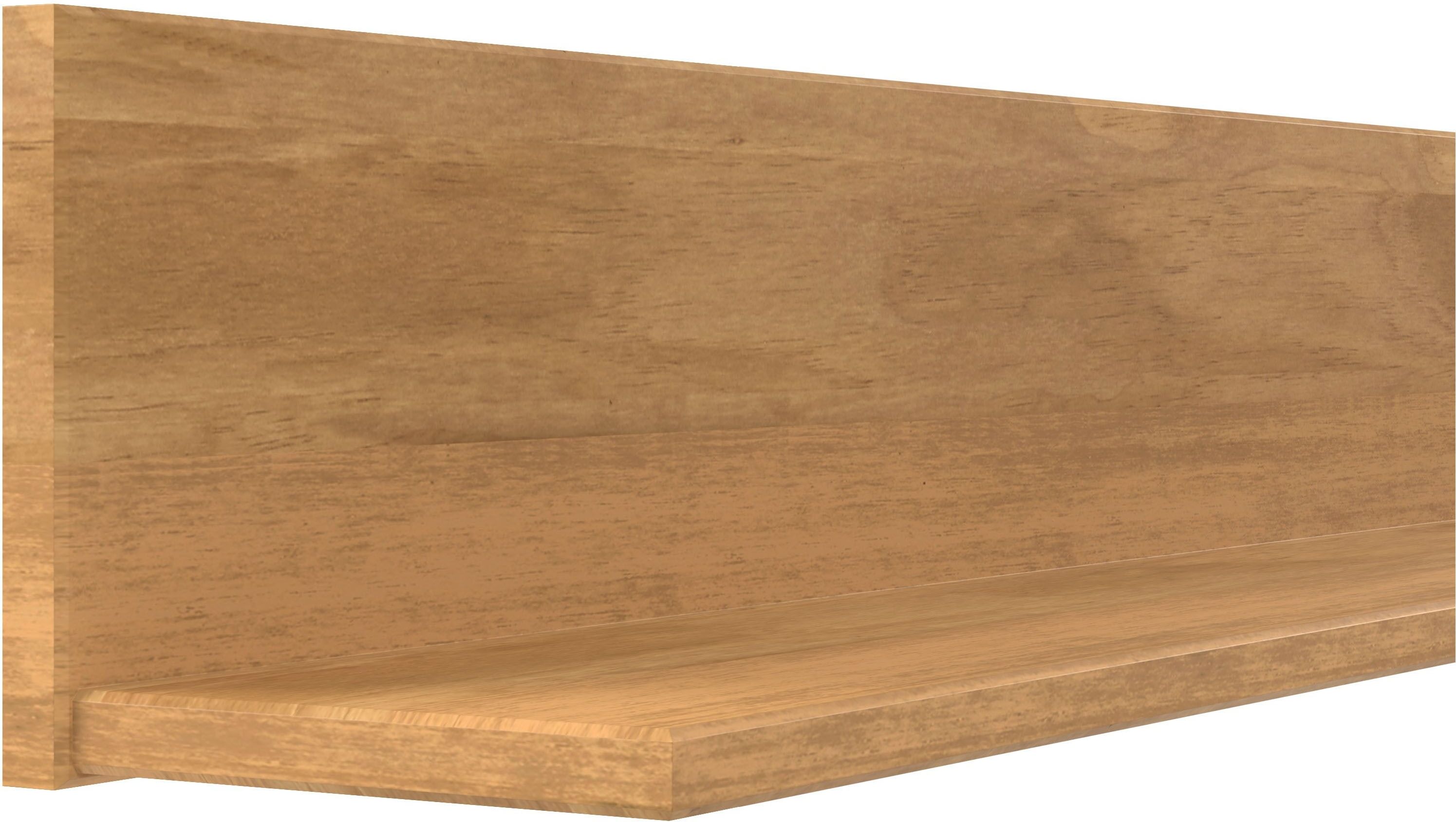 Wandregal HOME AFFAIRE "Teramo", braun (natur), B:100cm H:15cm T:15cm, Massivholz, Regale, Wandregal, Breite 100 cm, 1 Ablageboden natur B/H/T: 100cm x 15cm x 15cm, offenes Fach