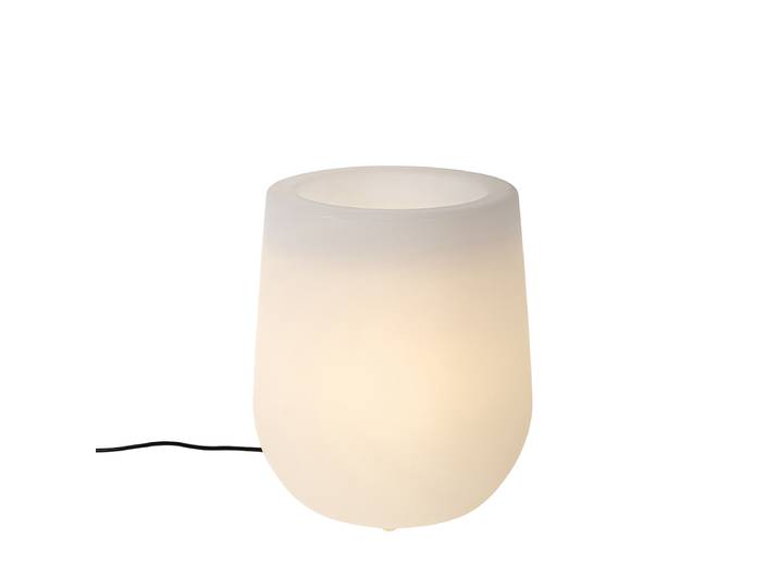 Lampadaire d'extérieur intelligent pot de fleur blanc IP44 avec