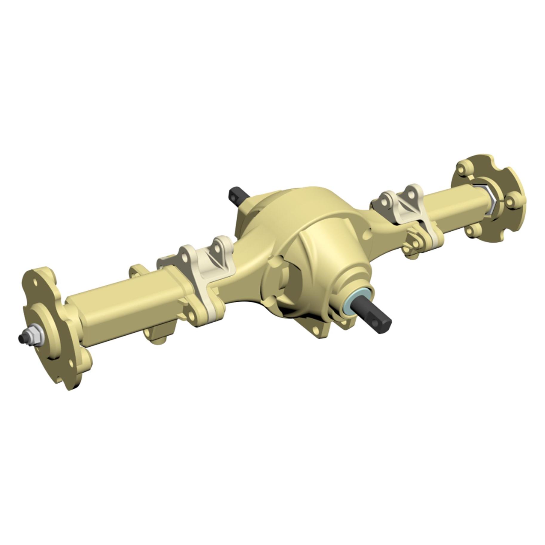 Amewi Mittelachse hinten komplett montiert für 8x8 Truck sand (39884504)