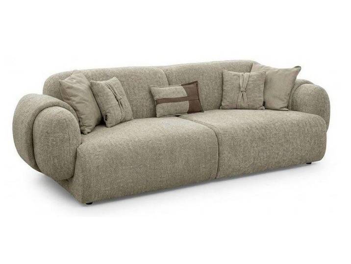JVmoebel Big-Sofa 4-Sitzer Sofa Modern Abgerundete Form Hohe Rückenlehne Premium, 1 Teile, Abgerundete Form, hohe Rückenlehne, Premium-Qualität