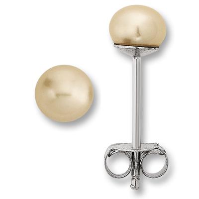 Paar Ohrhänger ONE ELEMENT "Ohrringe Ohrstecker aus 925 Silber", gold (silber), Ohrringe, Damen, Damen, Perlen Silber 925 (Sterlingsilber), Perlen, Silber 925 (Sterlingsilber), Zartes Emblem – unaufdringlich und dennoch ausdrucksstark