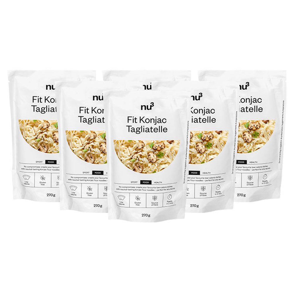 6 x nu3 Fit Konjak Tagliatelle 6x270 g Paste