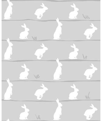 NextWall Bunny Trail Peel and Stick Wallpaper - 20.5 in. W x 18 ft. L
