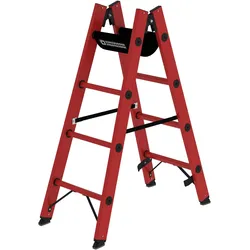Munk, Leiter + Gerüst, Sprossen-Stehleiter GFK 2x4 Sprossen (Stehleiter, 127 cm)