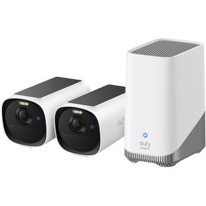 Eufy Eufy Überwachungskamera  Cam E40 Starterset 2+1, Set, außen, 3,7 MP, 2K, Akku, Solar, WLAN
