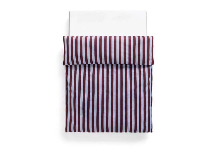 HAY Été Bettbezug 220 x 220 cm Bordeaux-Sky blue