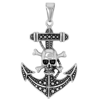 Kettenanhänger ADELIA´S "hochwertiger Anker Anhänger aus Edelstahl", silber, Schmuckanhänger, Damen, Edelstahl, Kettenanhänger