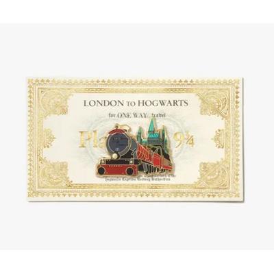 Hogwarts Express Bookmaark Ticket and Pin badge