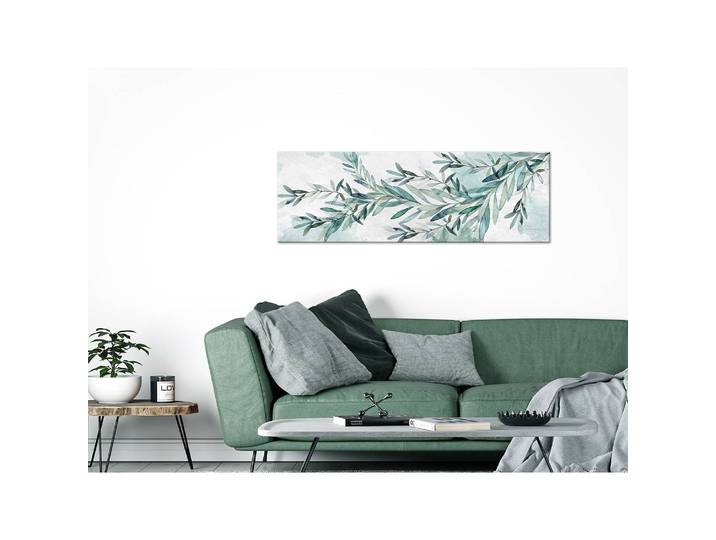 Tableau déco Mint Calm Lin Vert 135 x 45cm